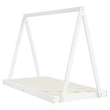 Kids Bed Frame White 90x190 cm Solid Wood Pine