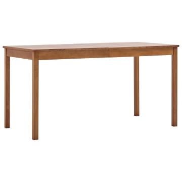 Dining Table Honey Brown 140x70x73 cm Pinewood