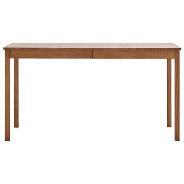 Dining Table Honey Brown 140x70x73 cm Pinewood