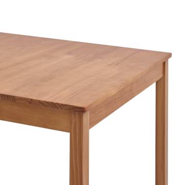 Dining Table Honey Brown 140x70x73 cm Pinewood