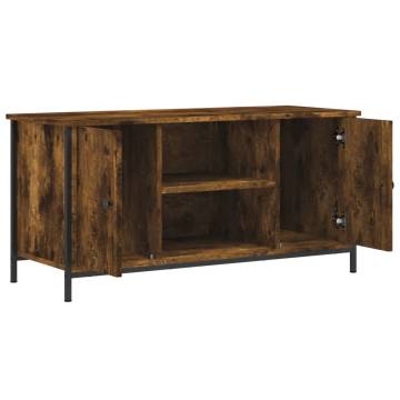 TV Cabinet Smoked Oak 100x40x50 cm Engineered Wood