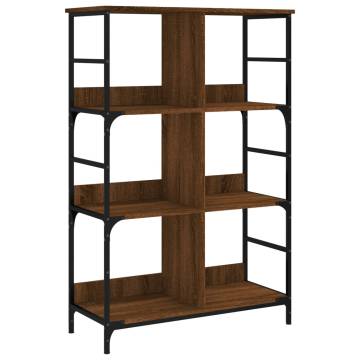 Bookshelf Brown Oak 78.5x33x117.5 cm Engineered Wood