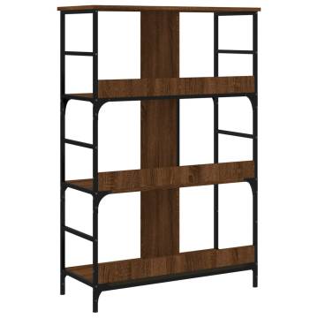 Bookshelf Brown Oak 78.5x33x117.5 cm Engineered Wood