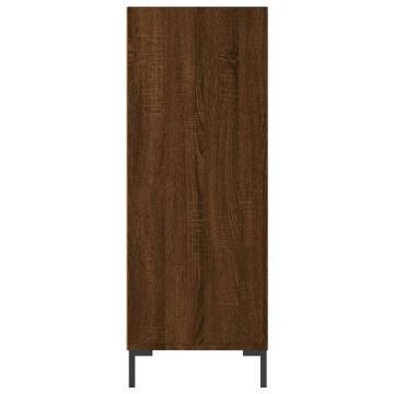 Bookcase Brown Oak 69.5x32.5x90 cm Engineered Wood