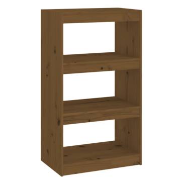 Book Cabinet/Room Divider Honey Brown 60x30x103.5 cm Wood Pine