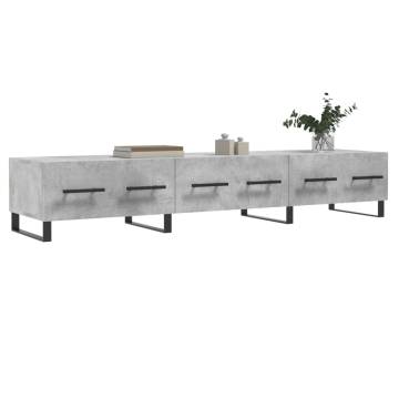 TV Cabinet Concrete Grey 150x36x30 cm Engineered Wood