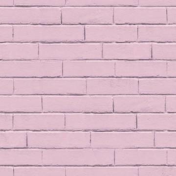 Noordwand Wallpaper Good Vibes Brick Wall Pink