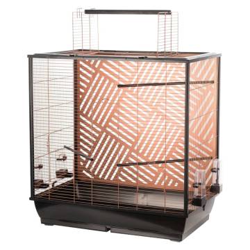 FLAMINGO Budgie Cage Siri 78x48x81.5-100 cm Copper