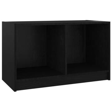 TV Cabinet Black 70x33x42 cm Solid Pinewood