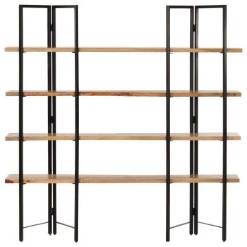 4-Tier Bookcase 160x35x160 cm Solid Mango Wood