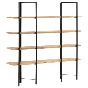 4-Tier Bookcase 160x35x160 cm Solid Mango Wood