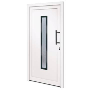 Front Door White 108x200 cm PVC