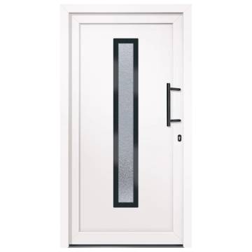 Front Door White 108x200 cm PVC