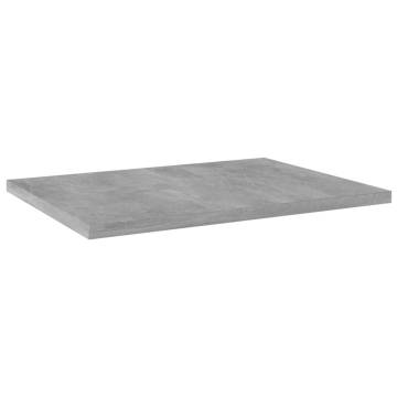 Bookshelf Boards 4 pcs Concrete Grey 40x30x1.5 cm Engineered Wood