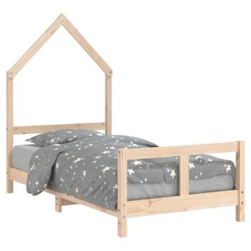 Kids Bed Frame 80x160 cm Solid Wood Pine