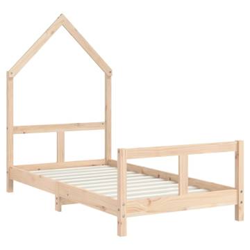 Kids Bed Frame 80x160 cm Solid Wood Pine