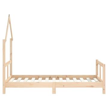 Kids Bed Frame 80x160 cm Solid Wood Pine