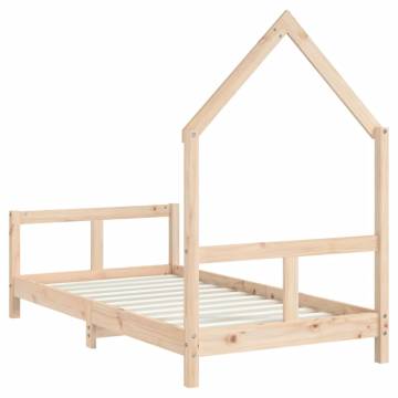 Kids Bed Frame 80x160 cm Solid Wood Pine