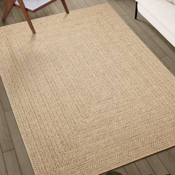 Rug 140x200 cm Jute Look Indoor and Outdoor