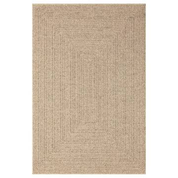 Rug 140x200 cm Jute Look Indoor and Outdoor