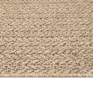 Rug 140x200 cm Jute Look Indoor and Outdoor