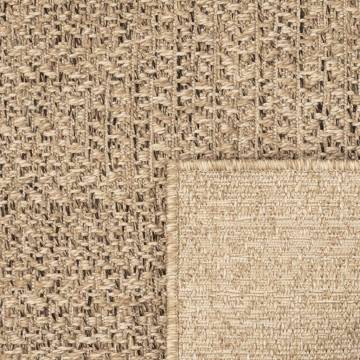 Rug 140x200 cm Jute Look Indoor and Outdoor