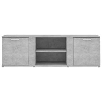 TV Cabinet Concrete Grey 120x34x37 cm Engineered Wood