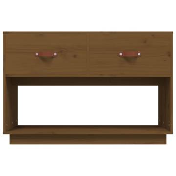 TV Cabinet Honey Brown 90x40x60 cm Solid Wood Pine