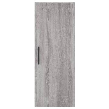 Wall Mounted Cabinet Grey Sonoma 34.5x34x90 cm