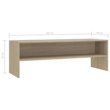 TV Cabinet Sonoma Oak 120x40x40 cm Engineered Wood