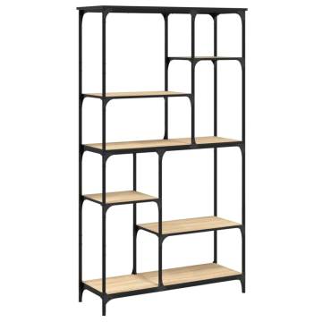 Bookshelf Sonoma Oak 99x35.5x176 cm Engineered Wood and Steel