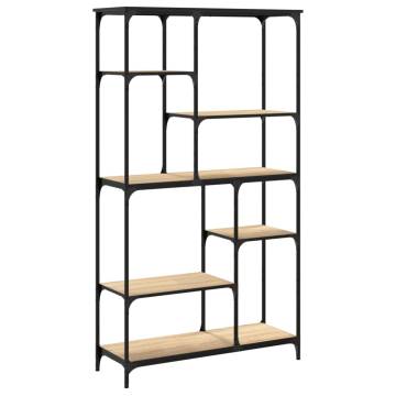 Bookshelf Sonoma Oak 99x35.5x176 cm Engineered Wood and Steel