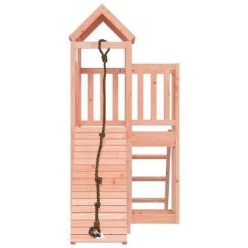 Playhouse with Climbing Wall Solid Wood Douglas