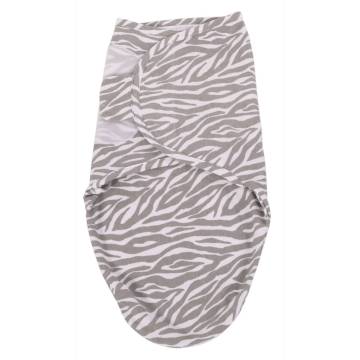 Bo Jungle Wrap Swaddling Blanket Grey and White Tiger S