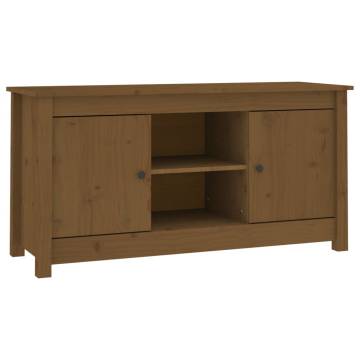 TV Cabinet Honey Brown 103x36.5x52 cm Solid Wood Pine