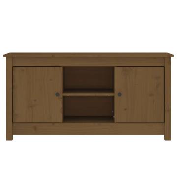 TV Cabinet Honey Brown 103x36.5x52 cm Solid Wood Pine