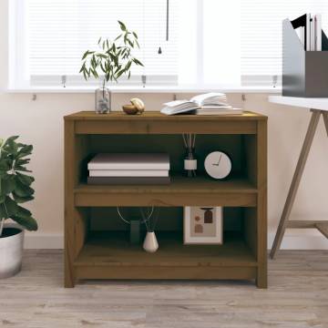 Book Cabinet Honey Brown 80x35x68 cm Solid Wood Pine