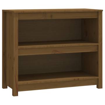 Book Cabinet Honey Brown 80x35x68 cm Solid Wood Pine