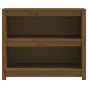 Book Cabinet Honey Brown 80x35x68 cm Solid Wood Pine