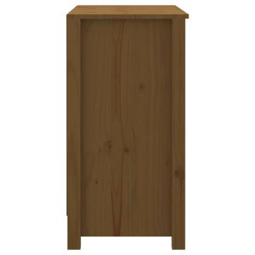 Book Cabinet Honey Brown 80x35x68 cm Solid Wood Pine