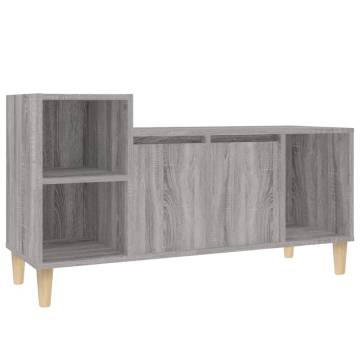 TV Cabinet Grey Sonoma 100x35x55 cm Engineered Wood