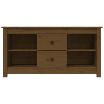 TV Cabinet Honey Brown 103x36.5x52 cm Solid Wood Pine