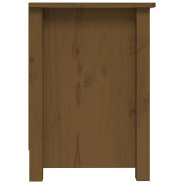 TV Cabinet Honey Brown 103x36.5x52 cm Solid Wood Pine