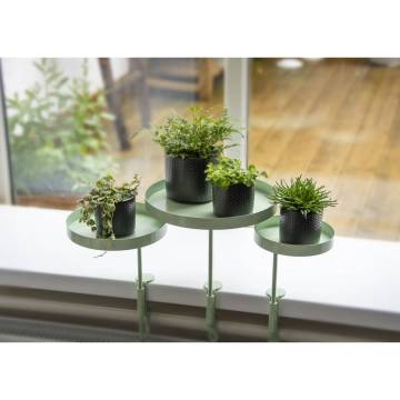 Esschert Design Plant Tray with Clamp Round Green M