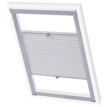 Pleated Blind White SK08