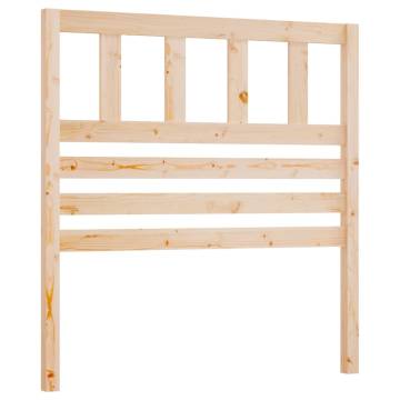 Bed Headboard 96x4x100 cm Solid Wood Pine