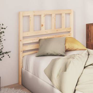 Bed Headboard 96x4x100 cm Solid Wood Pine