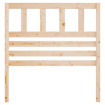 Bed Headboard 96x4x100 cm Solid Wood Pine