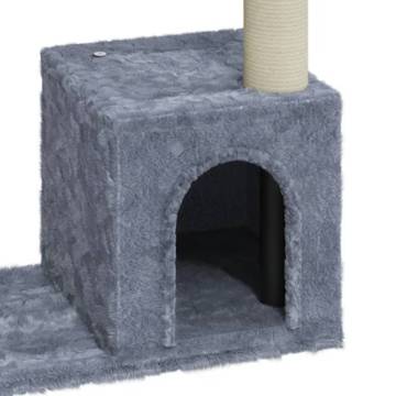 Cat Tree with Sisal Scratching Posts Light Grey 70 cm