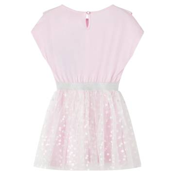 Kids' Dress with Ruffles Light Pink 128